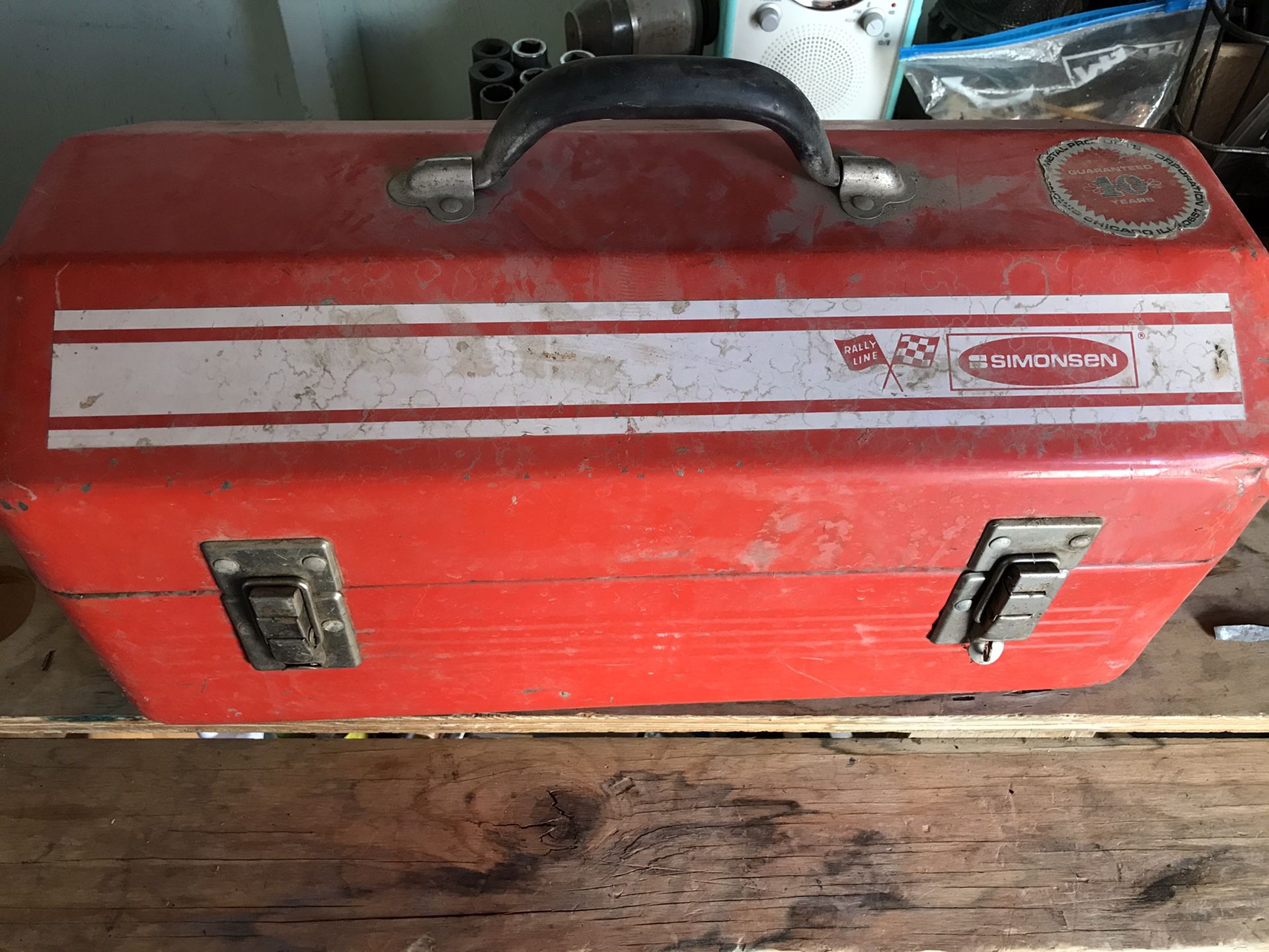Vintage Simonsen Rally Line Tool Box