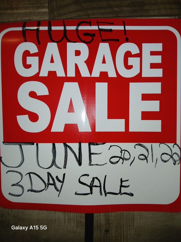 Mega Moving Sale - June 20th-21st-22nd