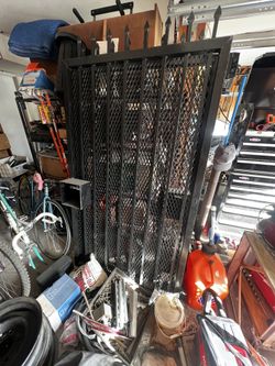 Aluminum Security Gates W/ Box Around Inside Handle