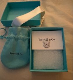 Tiffany & Co. Retired Cat Charm Sterling Silver 925 Vintage Rare