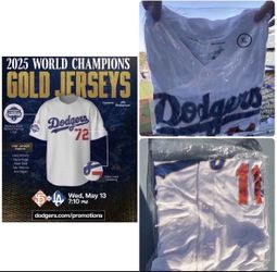 XL Roki Sasaki Los Angeles Dodgers Gold Jersey Stadium Giveaway 5/13