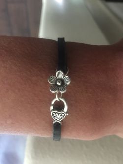Genuine Black Leather Bracelet
