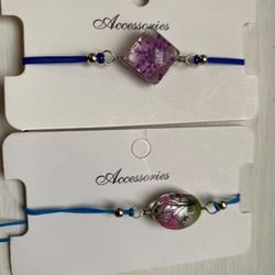 Pressed Flower Bracelets