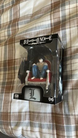 SFC Super Figure Collection DEATHNOTE - L #06 Anime Figure NIB L in Red Chair