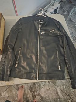 Guess leather jacket size medium