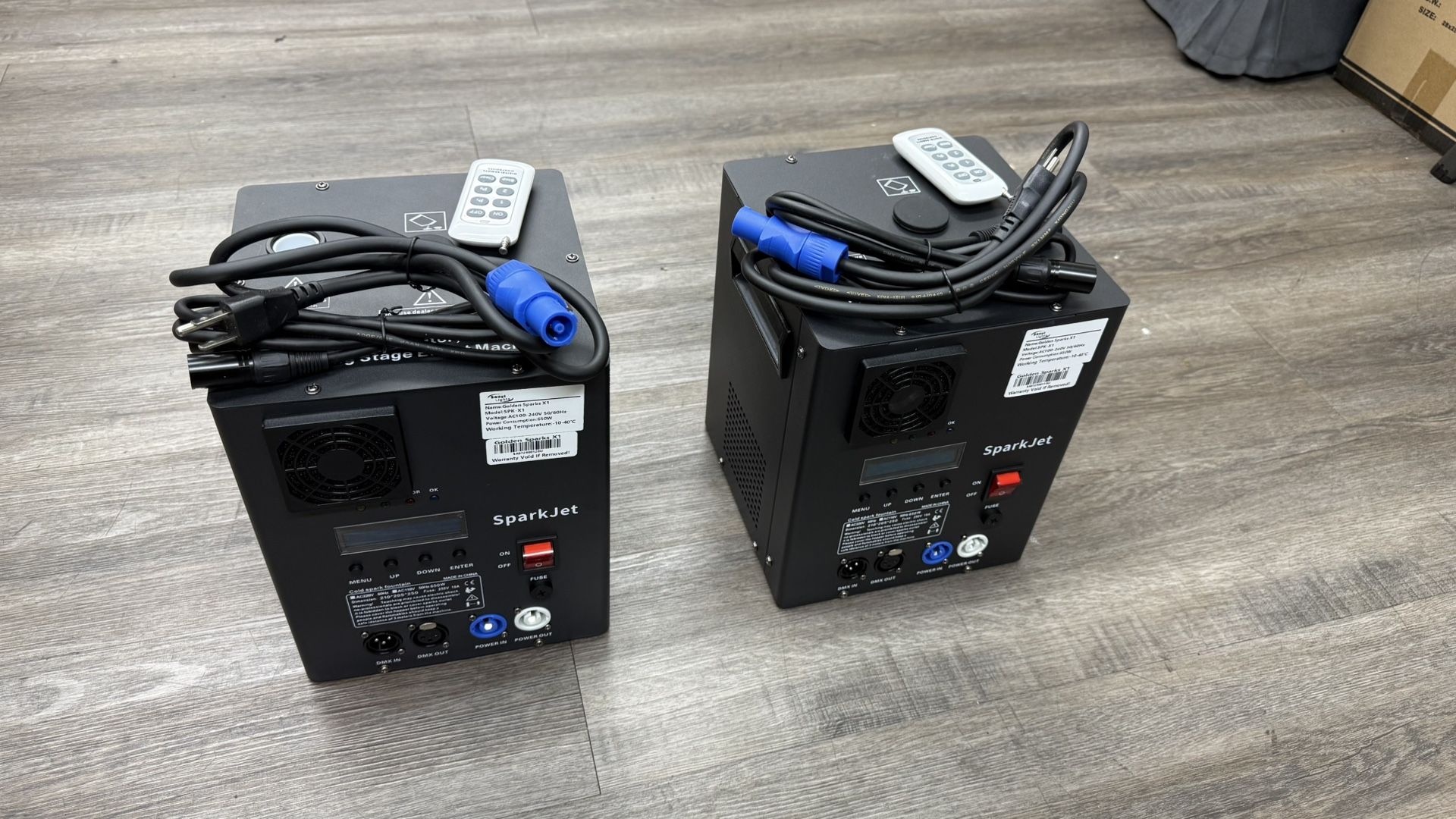 2 Cold Spark Machine Dj Stage Lighting (pair)