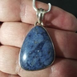 Dumortierite Pendant Psychic Aid