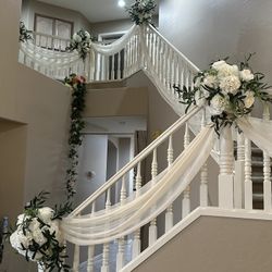 White Floral Arrangement Wedding Flowers