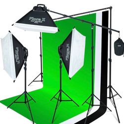 Linco Studio Lighting Kit, 4-socket Light Bank And Auto pop-up Softbox