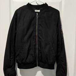Boys Black Bomber Jacket