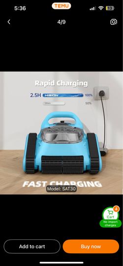 New in box Seauto pool cleaner robot