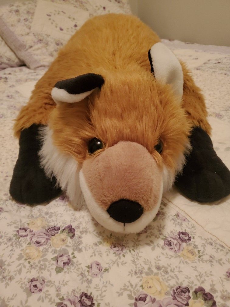 Jumbo 48" PLOW AND HEARTH Red Fox Realistic Plush Toy