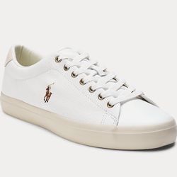  New Polo Ralph Lauren Mens Longwood White Fashion Sneaker Size 10 Medium (D, M) ((contact info removed)) 