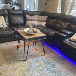 Power Reclining Sectional Couch