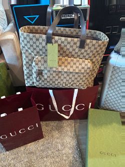 Gucci Large Oversized Cargo GG Tote