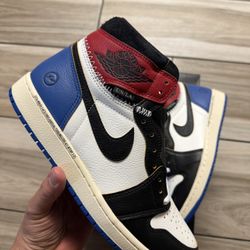 Jordan 1 Retro High OG SP Fragment x Union LA Varsity Red Sport Royal