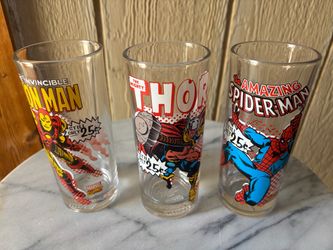 Marvel Pint Glass Set - Spider-Man, Iron Man, Thor