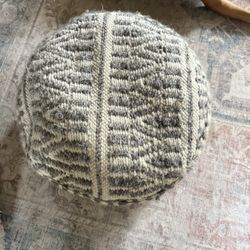 Textured Floor Pouf