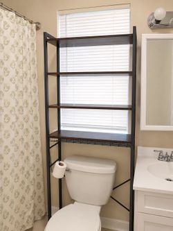 Industrial Over-the-Toilet Storage Rack