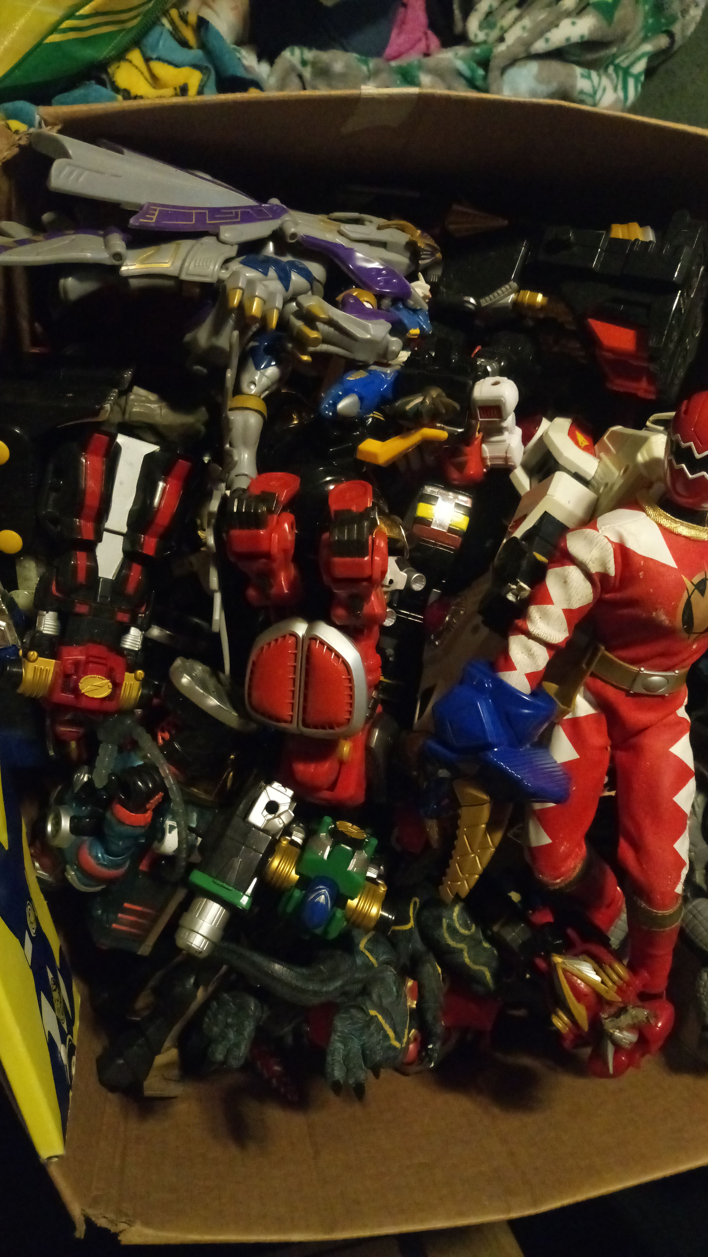 Mix toys of power rangers, transformers, monsters and Disney