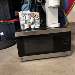 Microwave And Coffee Maker 