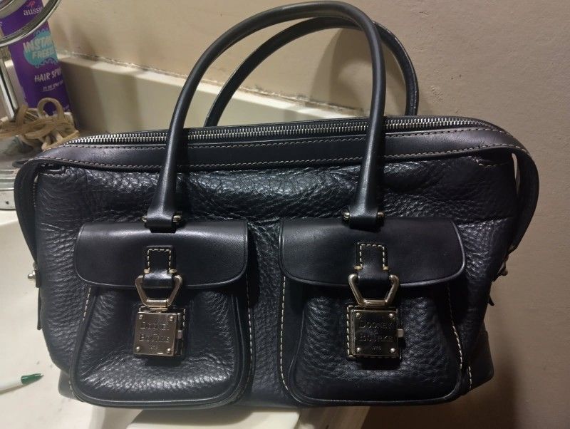Dooney & Bourke Black Leather Satchel