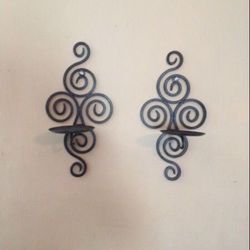 Two wall candle holder