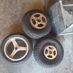 used minibike rims with tires