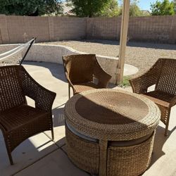 3 Wicker Chairs