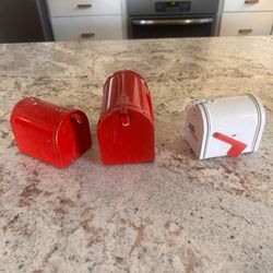 3 Metal Mailboxes
