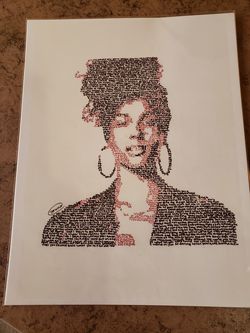 Alicia Keys Art Word