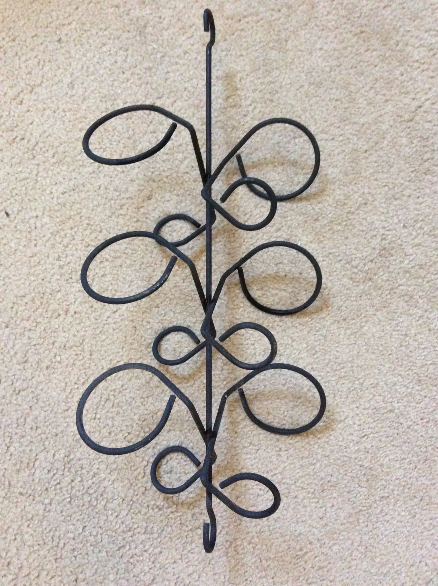 Black Hanging Wine Rack