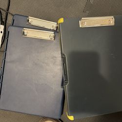 3 Clipboards With Storage