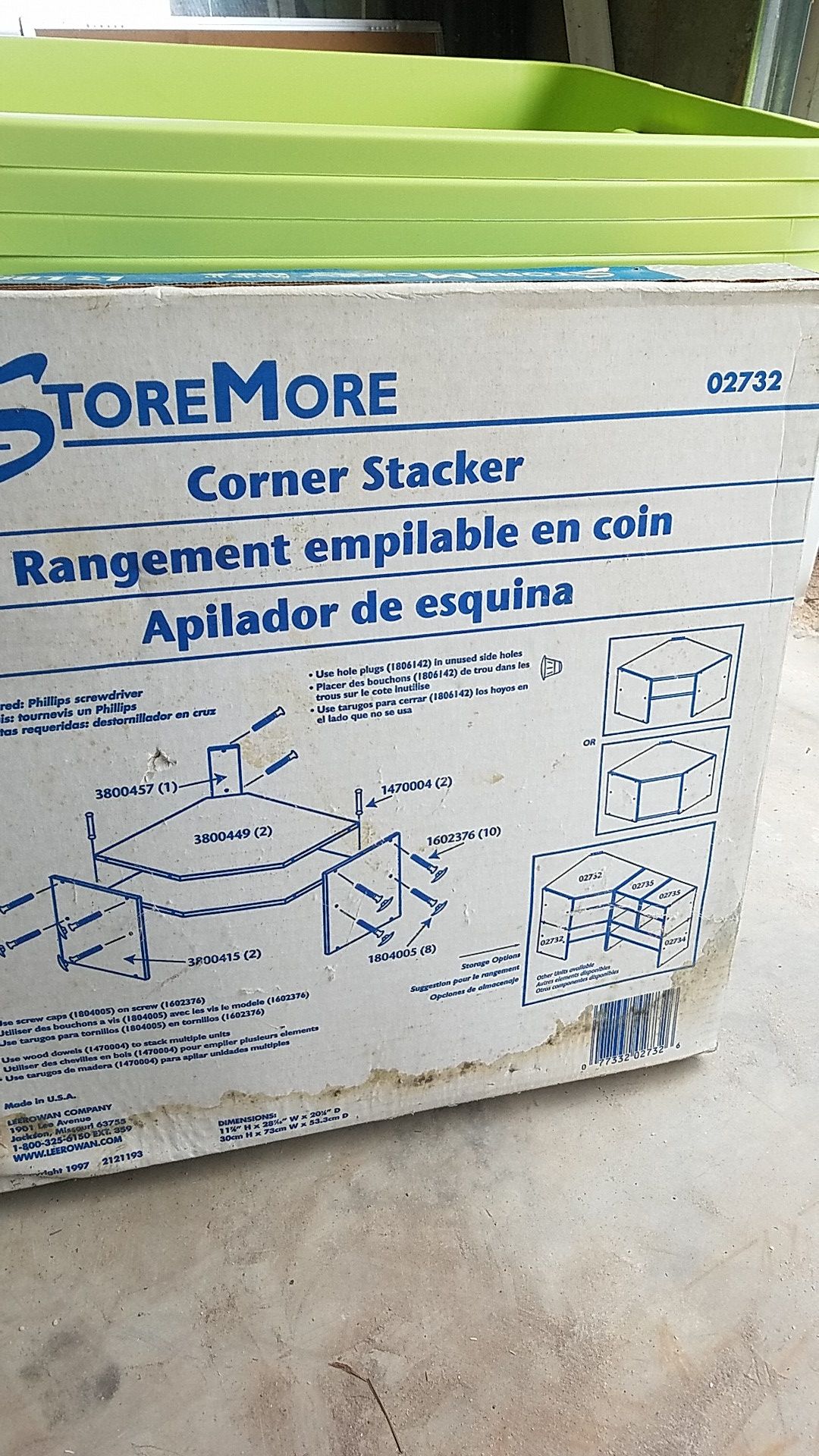 Store More Corner Stacker