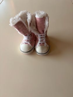 Adorable New Pink Juicy Couture Infant Girl Fur Sneaker Shoes Baby 2