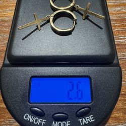 Pendant And Earrings Gold Set 