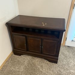 Solid Wood Cabinet / Media Console /  TV Stand with Storage - $40