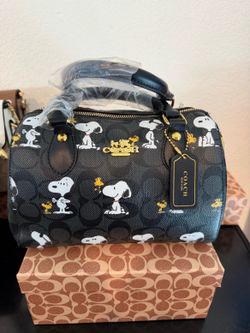 Coach x Peanuts Snoopy Mini Rowan Satchel