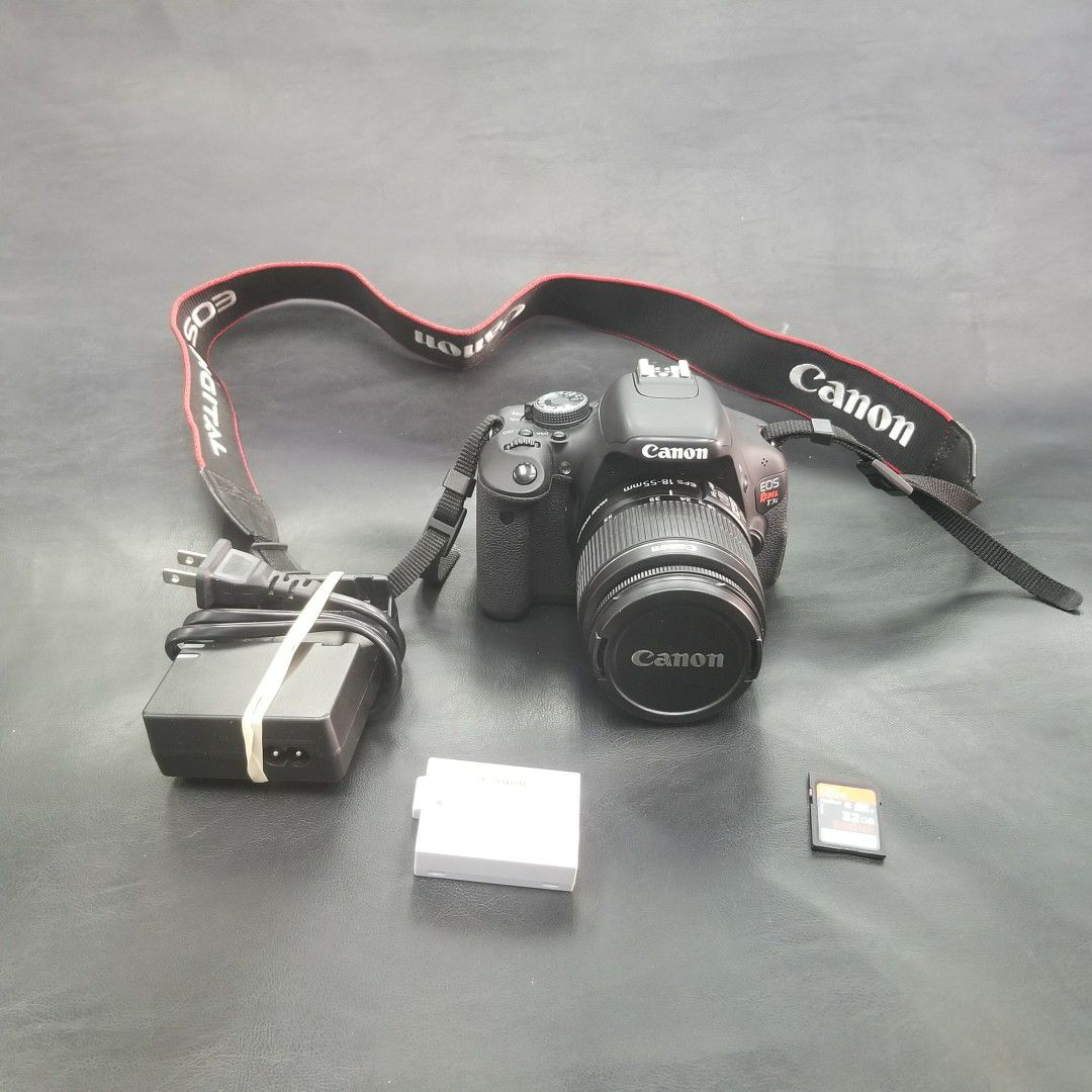 CANON EOS REBEL T3i DIGITAL SLR CAMERA with EF-S 18-55mm LENS & ACCESSORIES