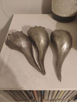 3 heavy stainless steel shells