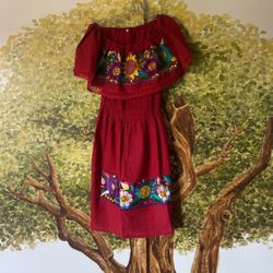 Vestido De Artesania Mexicano Talla 2x