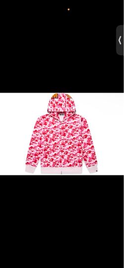 PINK BAPE ABC Camo Shark Full Zip Hoodie