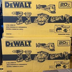 New Dewalt 20v Brushless 6 Tool Kit