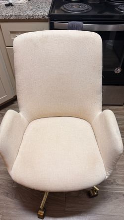 Cream/White Home Office Chair