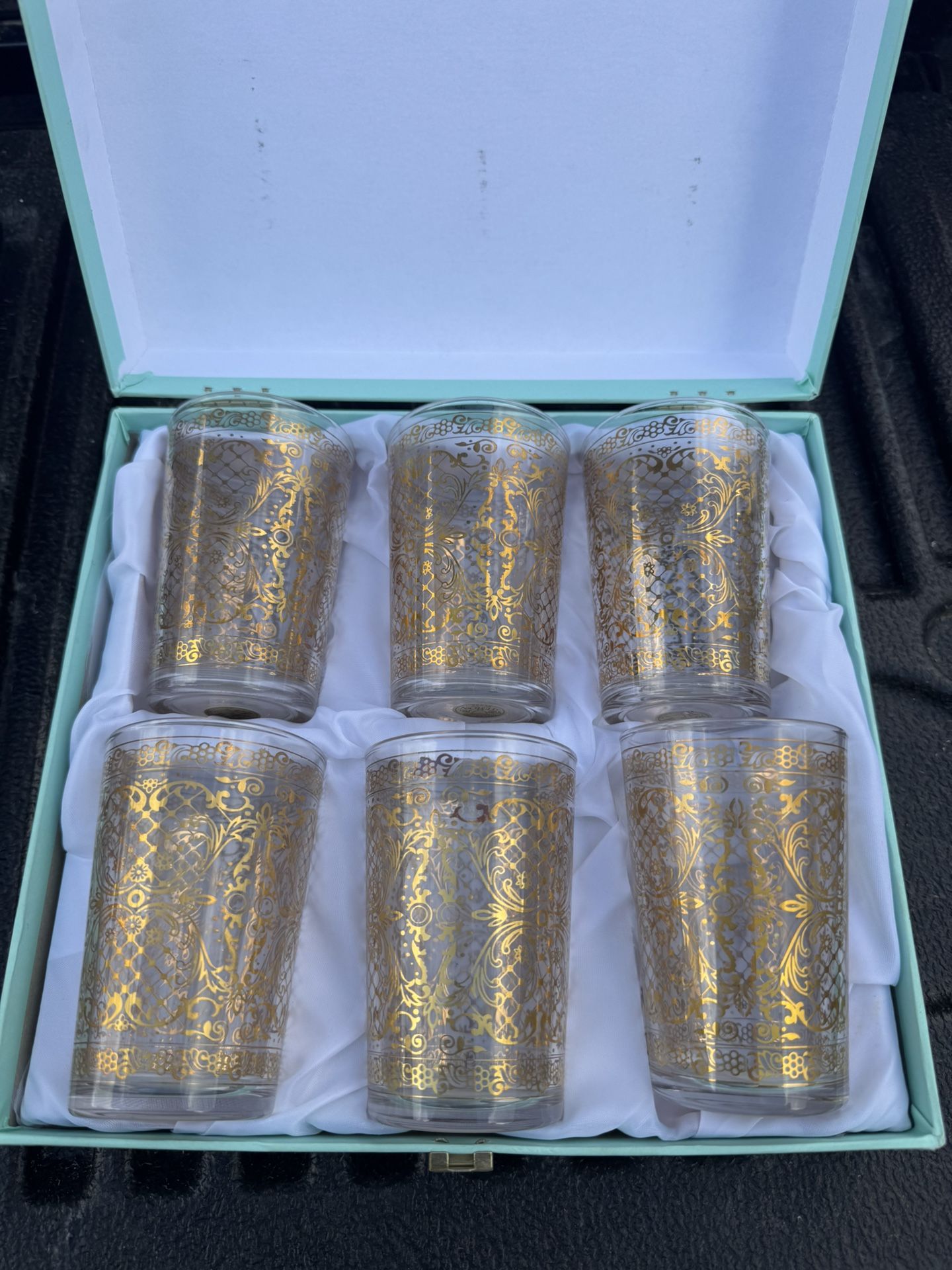 Vintage Timon Highball/Old Fashion Glasses Set Of Six With Box Excellent Condition 