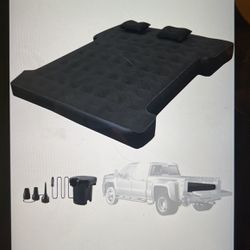 NEW TRUCK BED AIR MATTRESS. For 6-6.5FT Full Size Short Truck Beds. Inflatable Mattress w/Pump. Sleeping Pad for Multiple Purposes. 