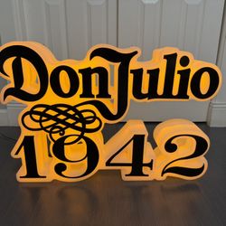 Don Julio 1942 Bottle sign.