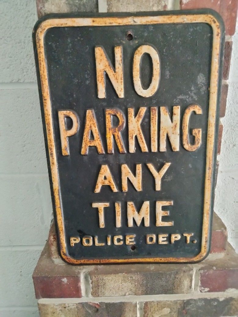 Cast Iron Sign