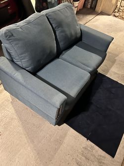 Nice  Blue Love Seat