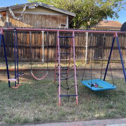 Swing set used 